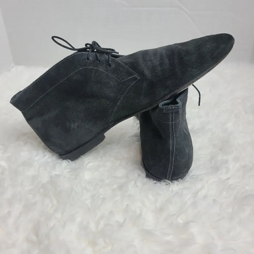 Burberry Chukka Boots Men's Size 8  Black Suede Bexton Desert Shoes